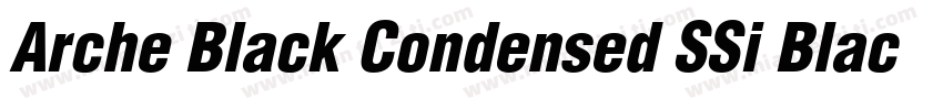 Arche Black Condensed SSi Black Con字体转换